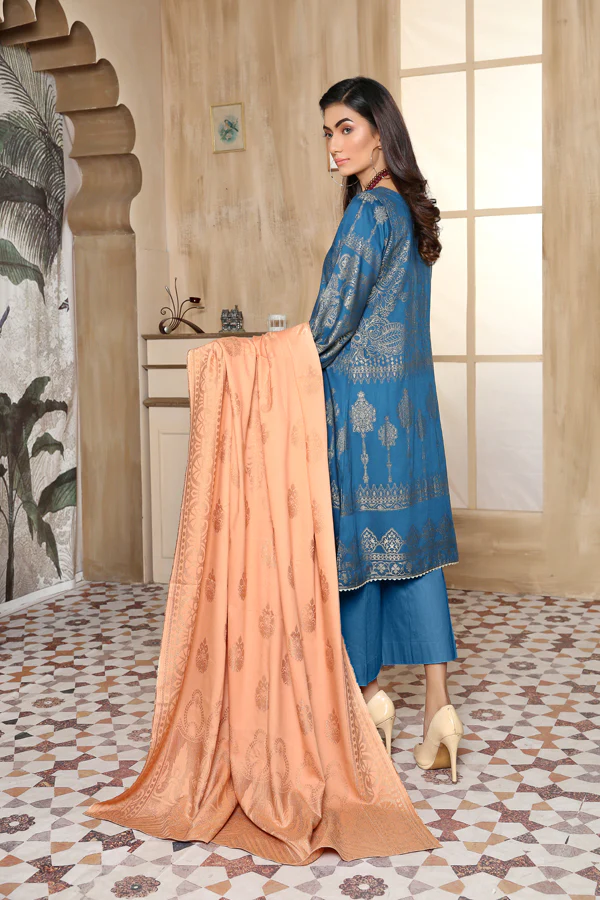 Cerulean - Winter Jacquard 2 Piece Unstitch - Image 2
