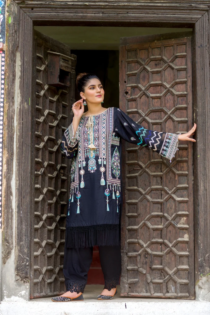 Chalcedony - Embroidered Lawn 2PC Unstitched - Image 2