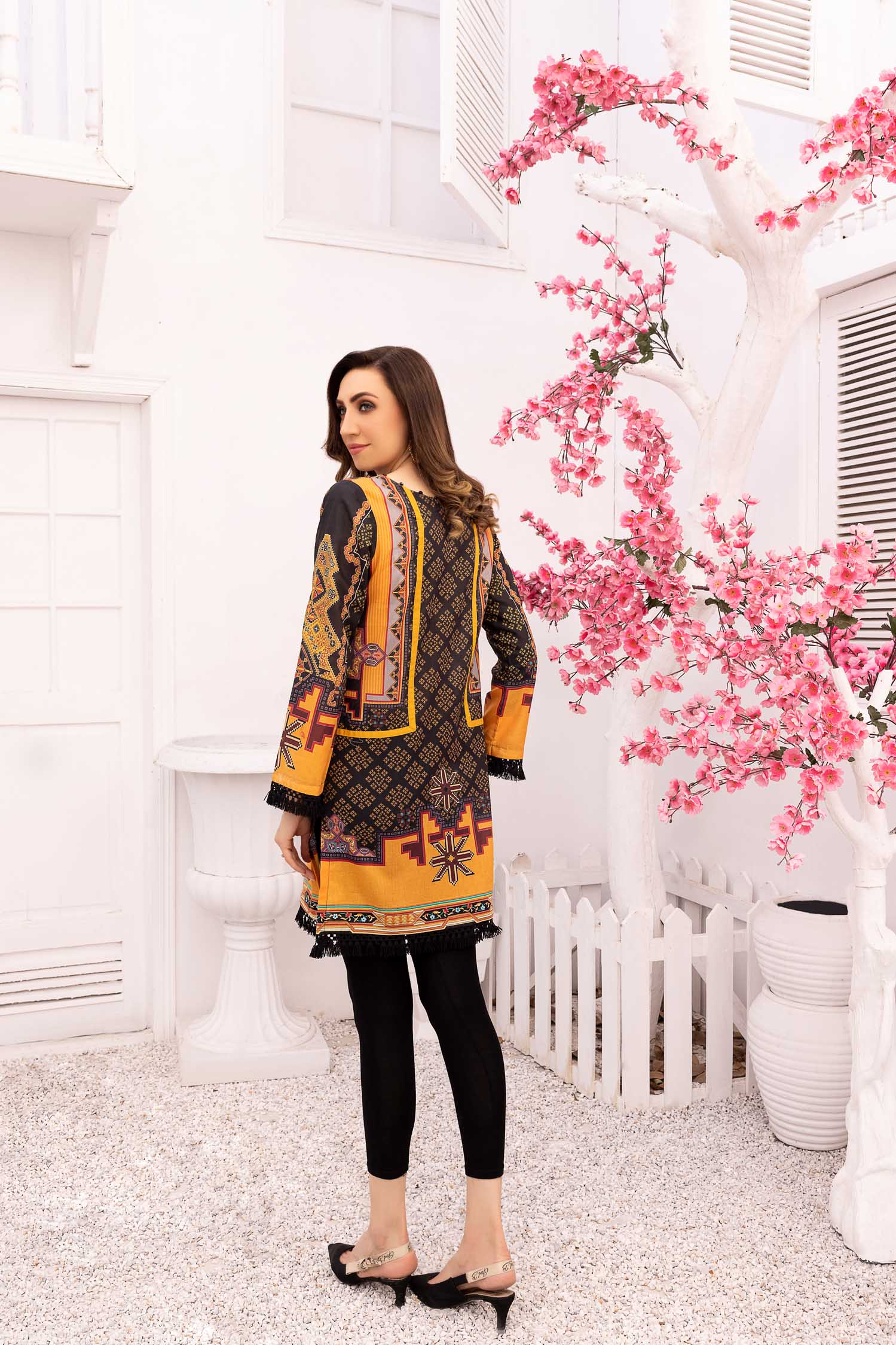 Charlz - Digital Printed Stitched Lawn Kurti - Image 2