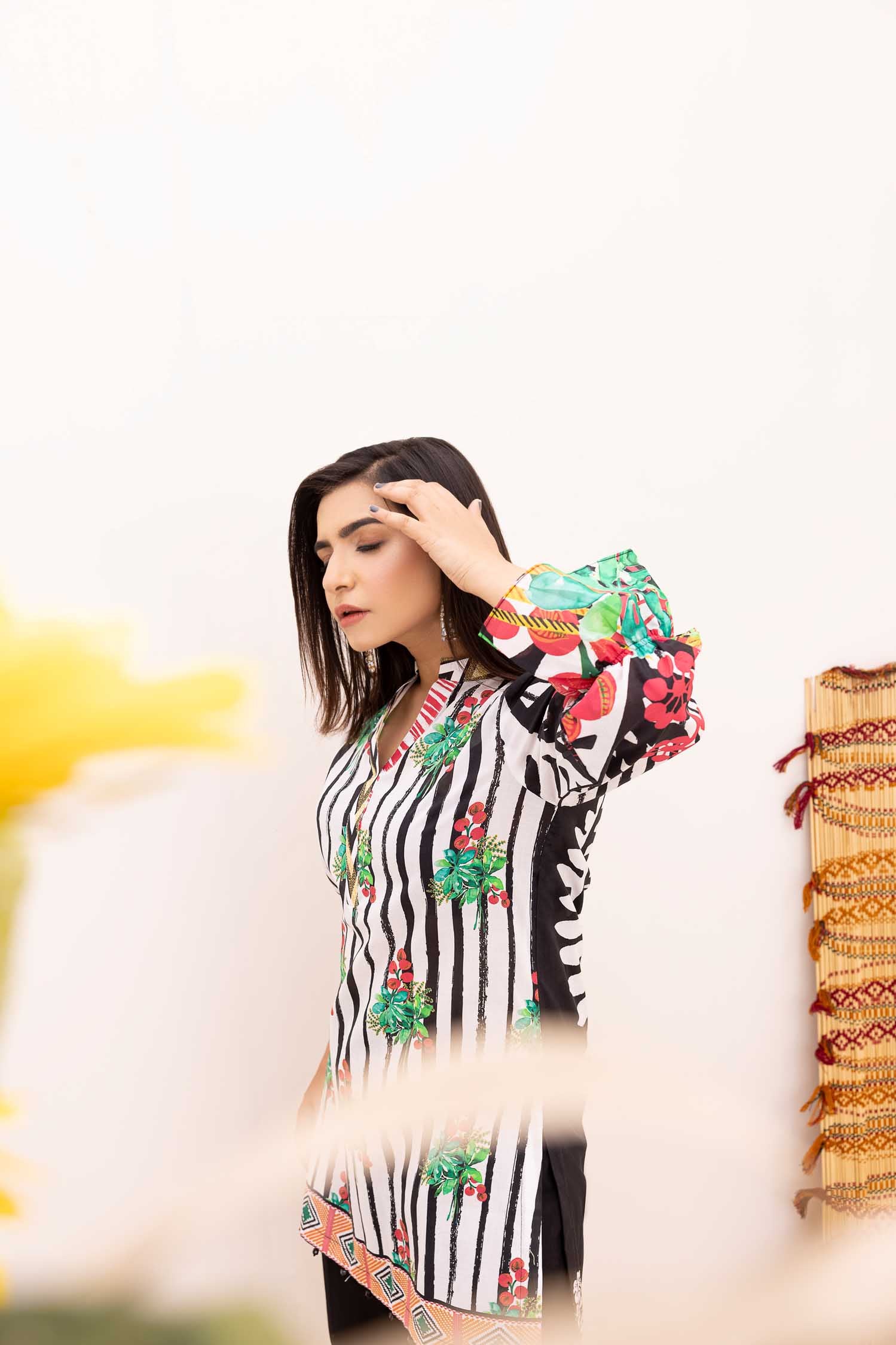 Charm Fill - Digital Printed Stitched Lawn Kurti - Image 3