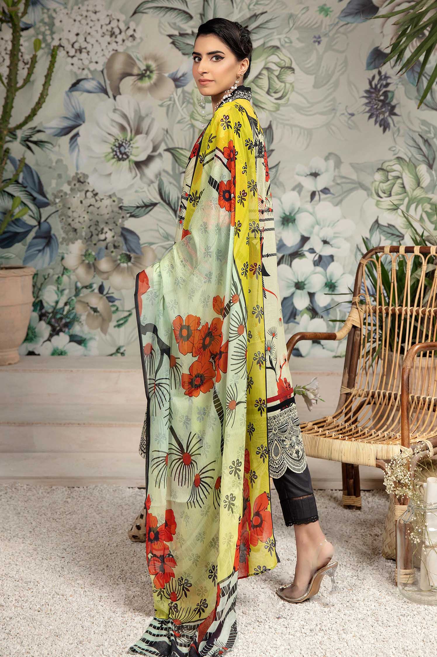 Chromium - Printed & Embroidered Lawn 3PC - Image 2