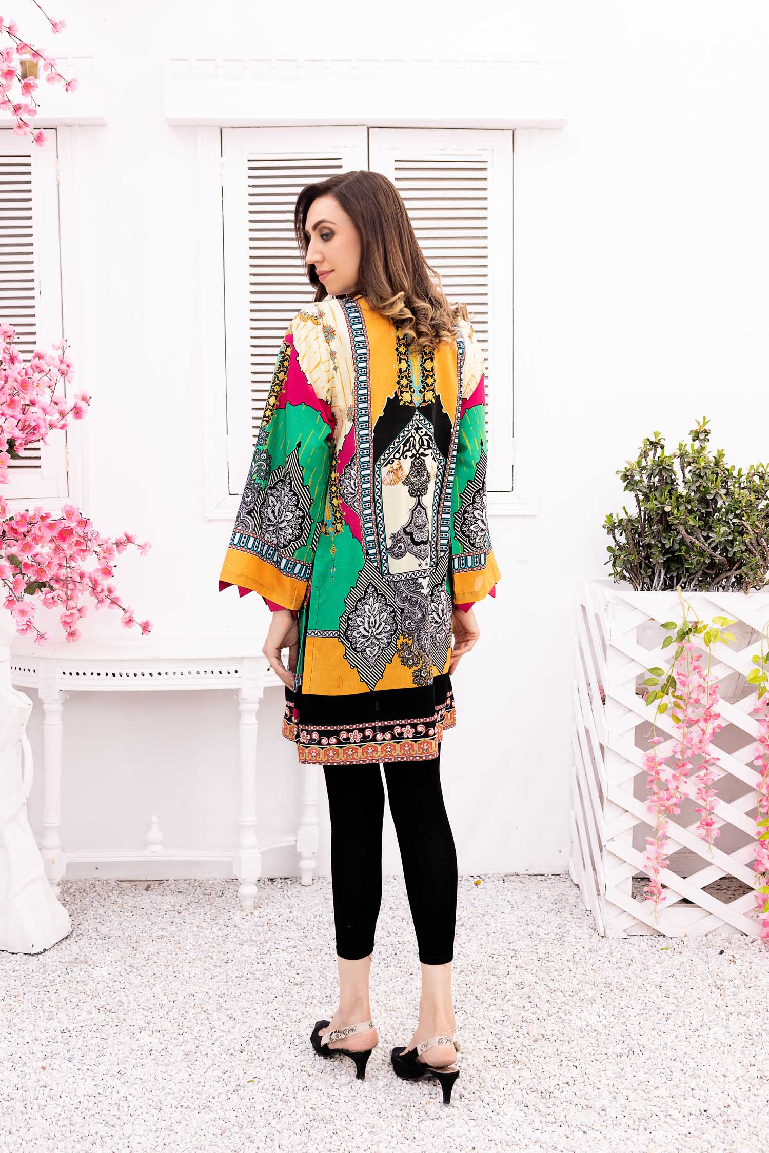 Cilder - Digital Printed Stitched Lawn Kurti - Image 2