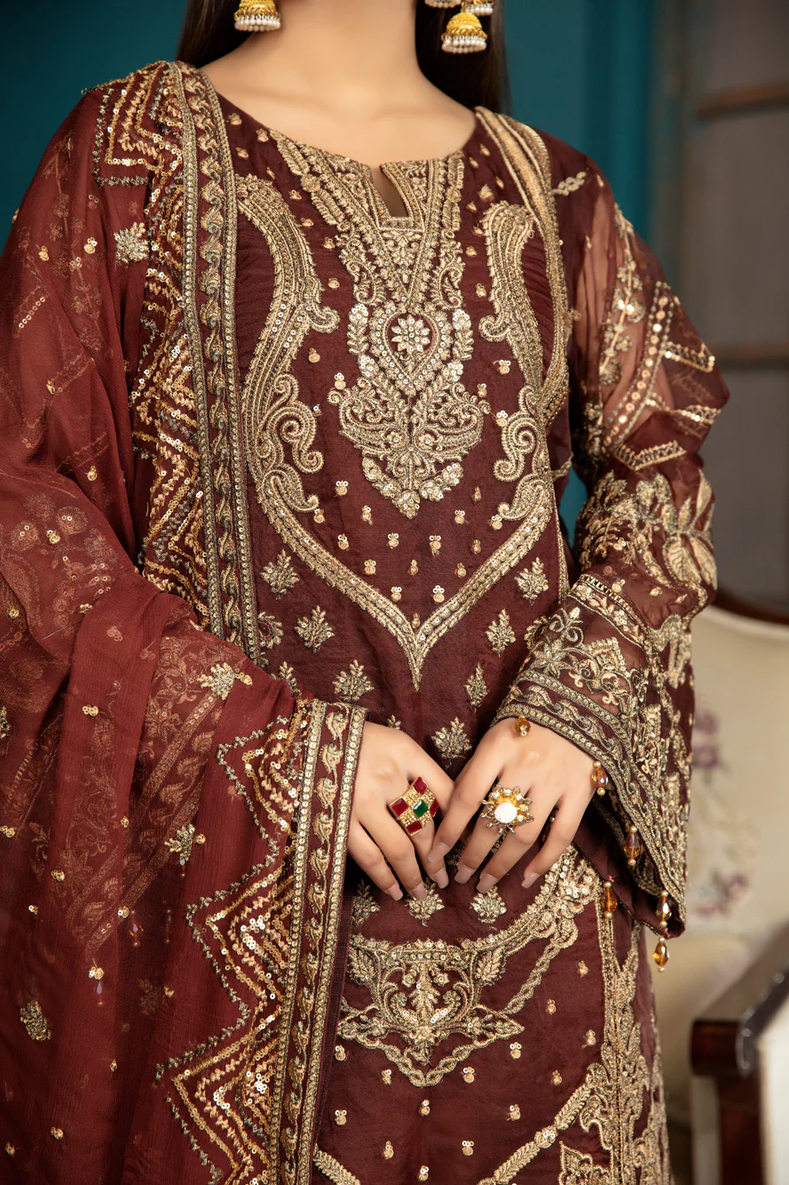 Cinnamon - Luxury Pret 4PC - Image 5