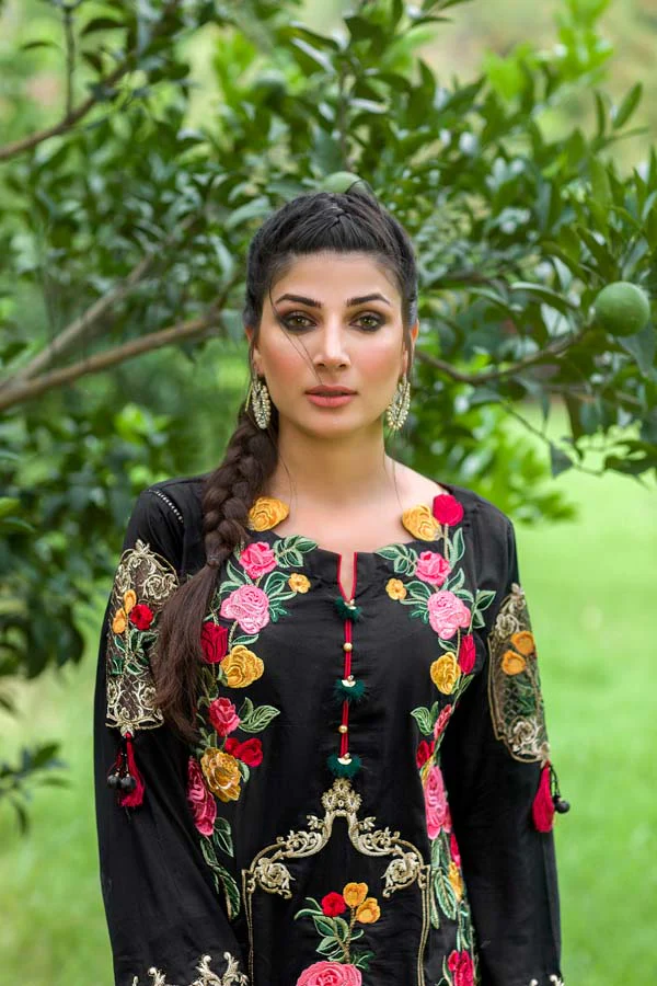 Citrine - Embroidered Lawn 2PC Unstitched - Image 2