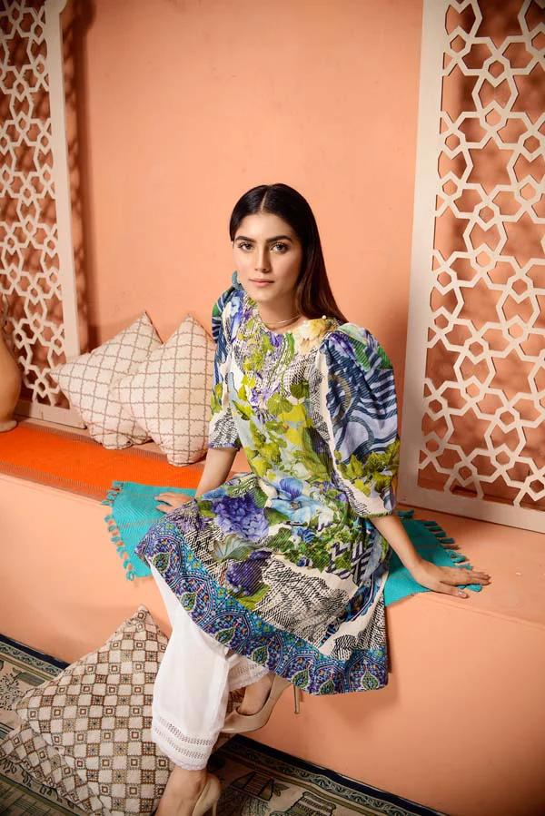 Citrus - Digital Mesuri Lawn Unstitch Shirt - Image 4