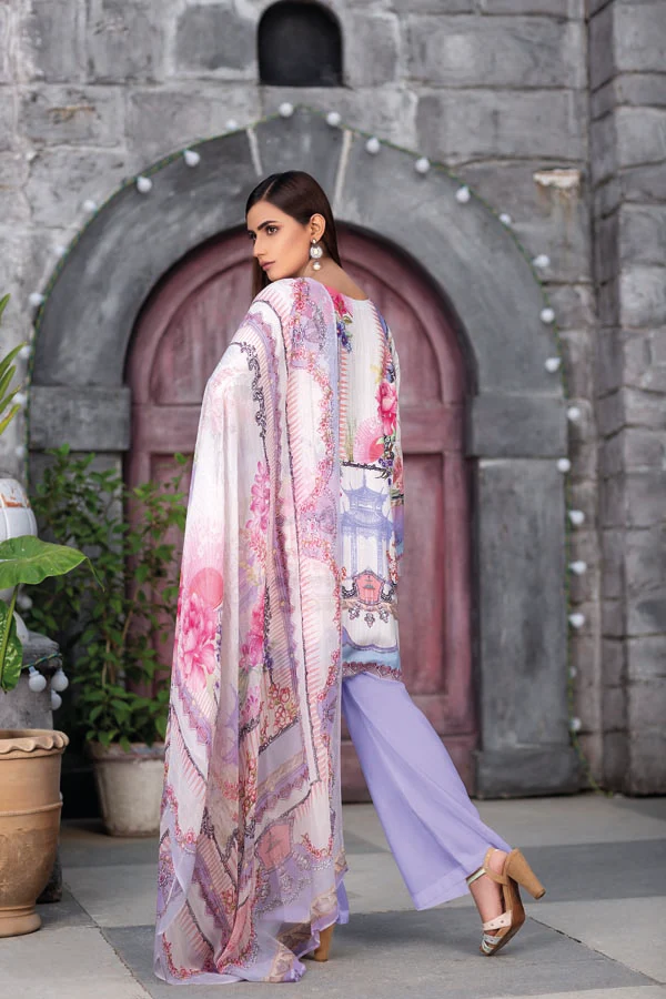 Cloud White - Digital Sequin Chickenkari Viscose - Image 2