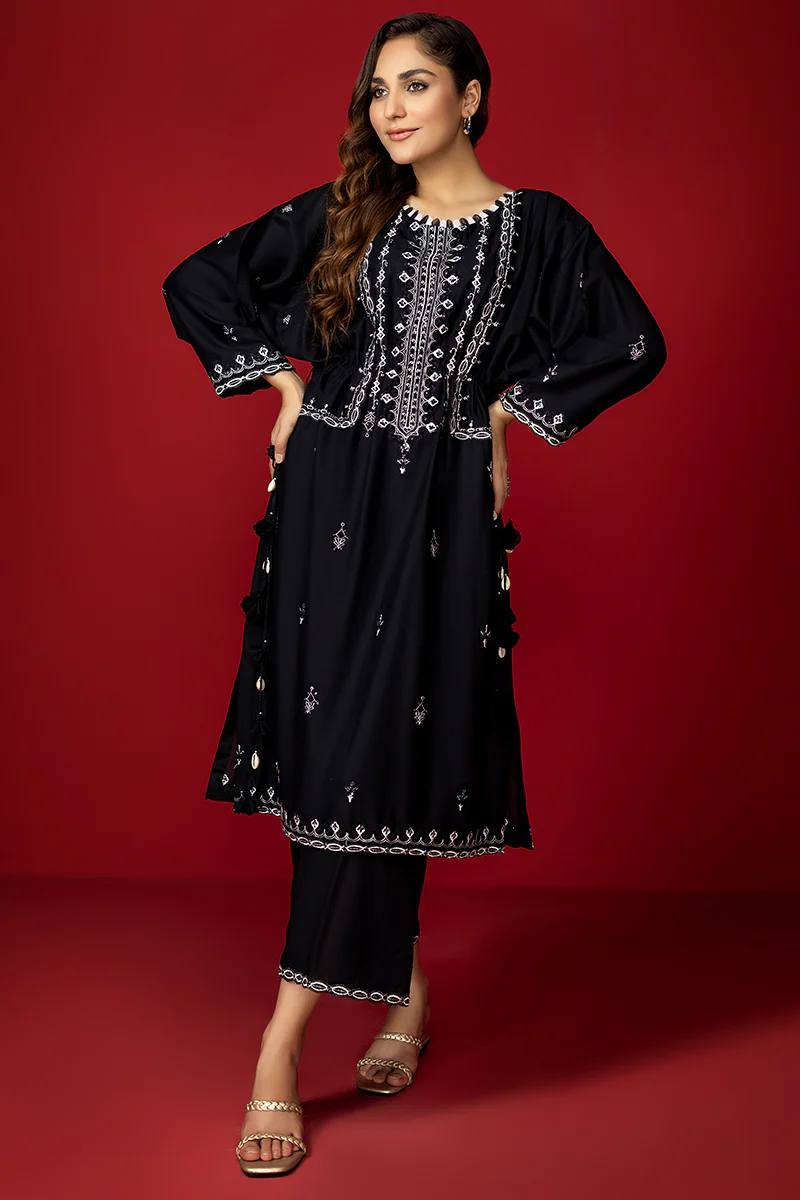 Coleber B - Embroidered Lawn 2PC