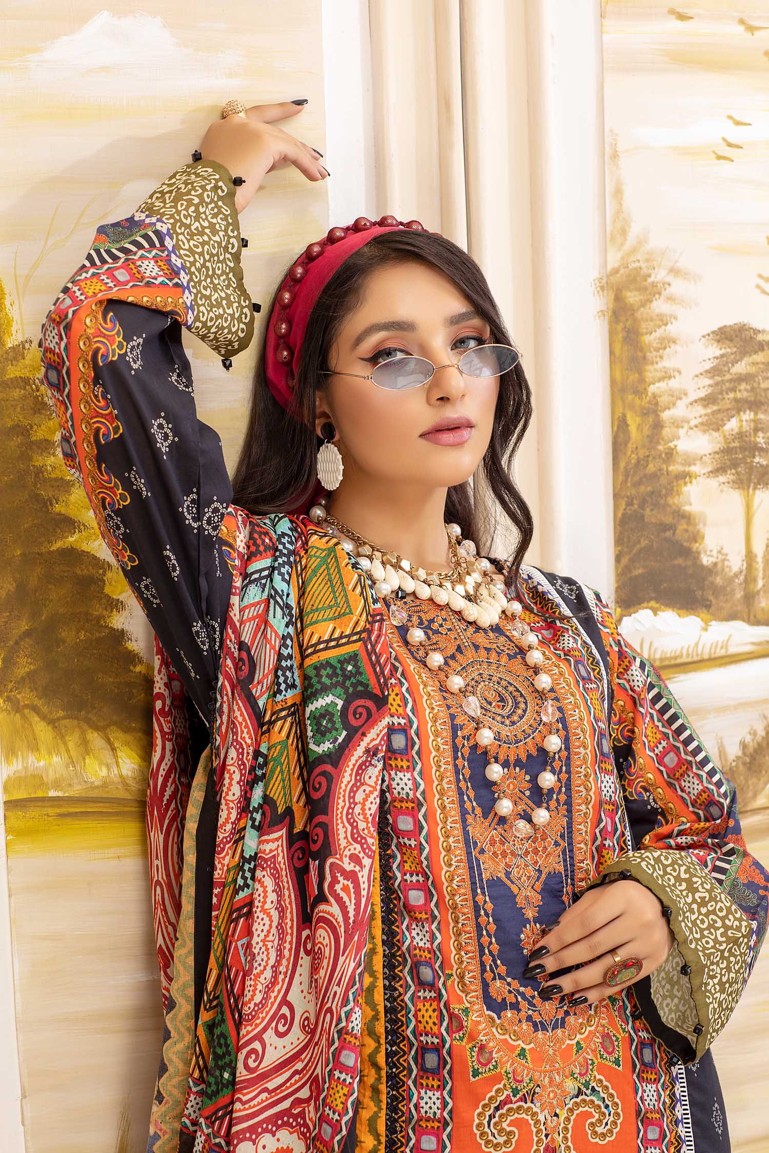 Comfrey - Digital Printed And Embroidered Lawn 3PC - Image 2