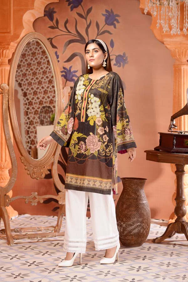 Contessa - Digital Mesuri Lawn Unstitch Shirt - Image 2