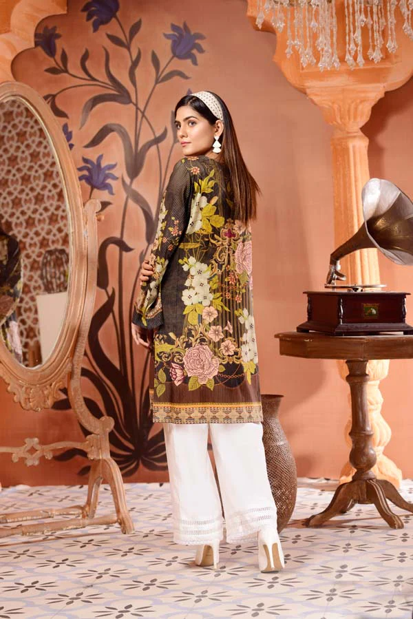 Contessa - Digital Mesuri Lawn Unstitch Shirt - Image 4