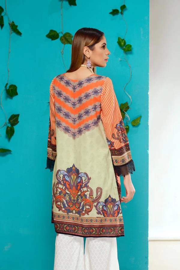 Amber - Embroidered Lawn Stitch Shirt - Image 3