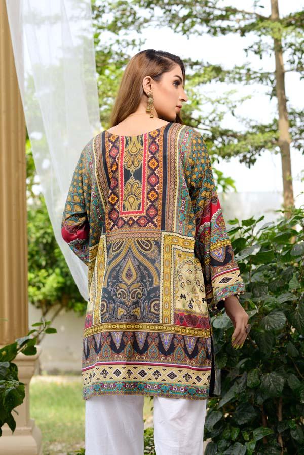 Corduroy - Digital Printed Unstitch Lawn Kurti - Image 3