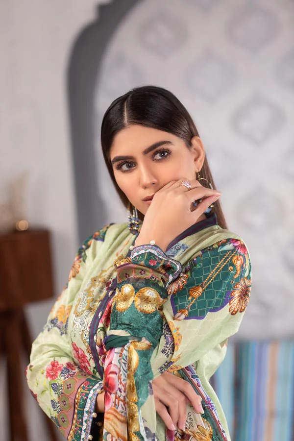 Azalea - Digital Printed Lawn (Unstitch) - Image 3