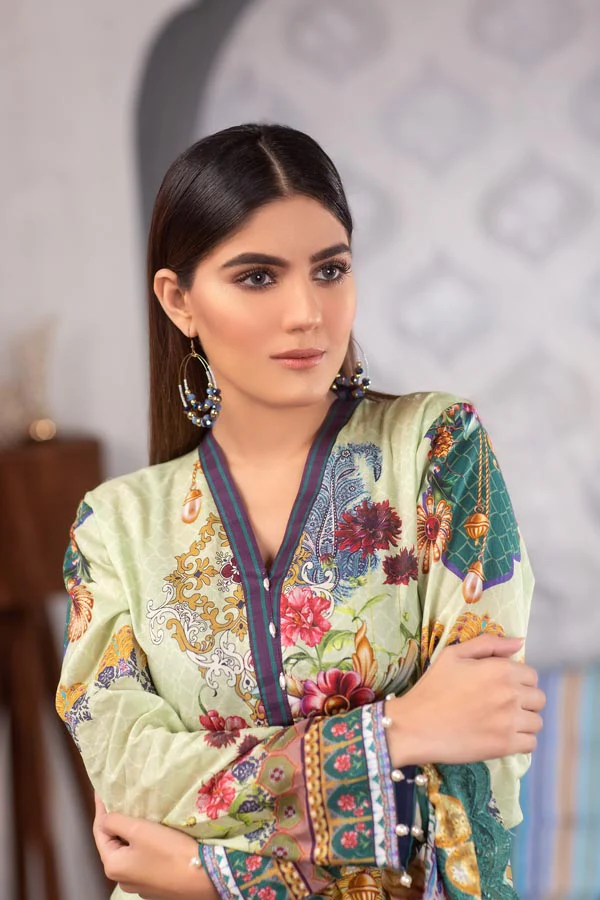 Azalea - Digital Printed Lawn (Unstitch) - Image 4