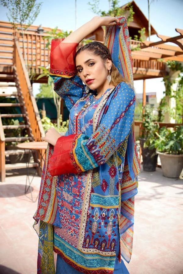 Endura Emerald - Printed and Embroidered Lawn - Image 3
