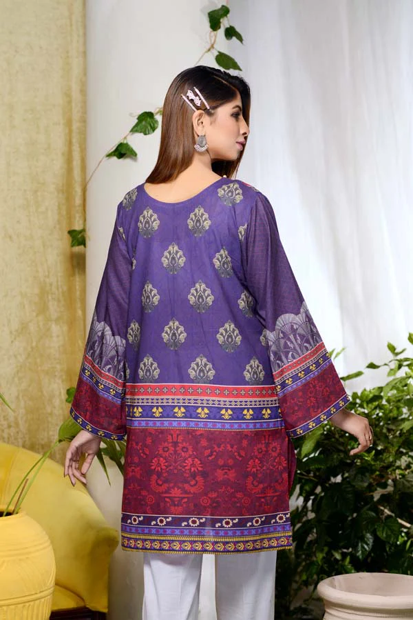 Eleganza - Digital Printed Unstitch Lawn Kurti - Image 3