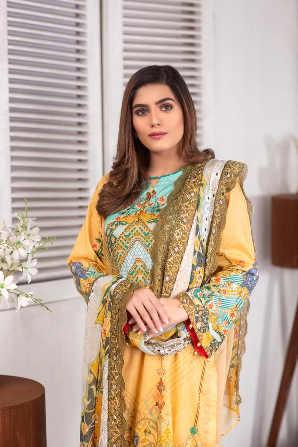 Blossom - Digital Printed Lawn (Unstitch) - Image 3