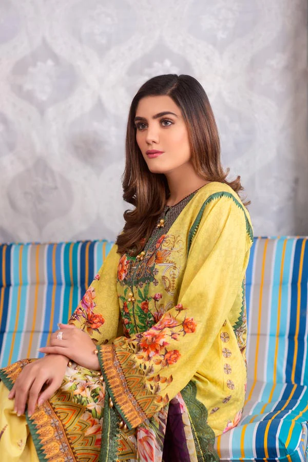 Clementine - Digital Printed Lawn (Unstitch) - Image 3