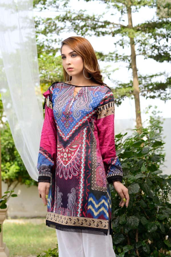 Brandy Rose - Digital Printed Unstitch Lawn Kurti - Image 2
