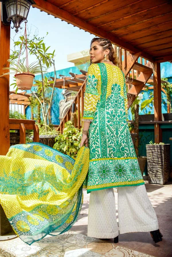 Elie Ruby - Printed and Embroidered Lawn - Image 3