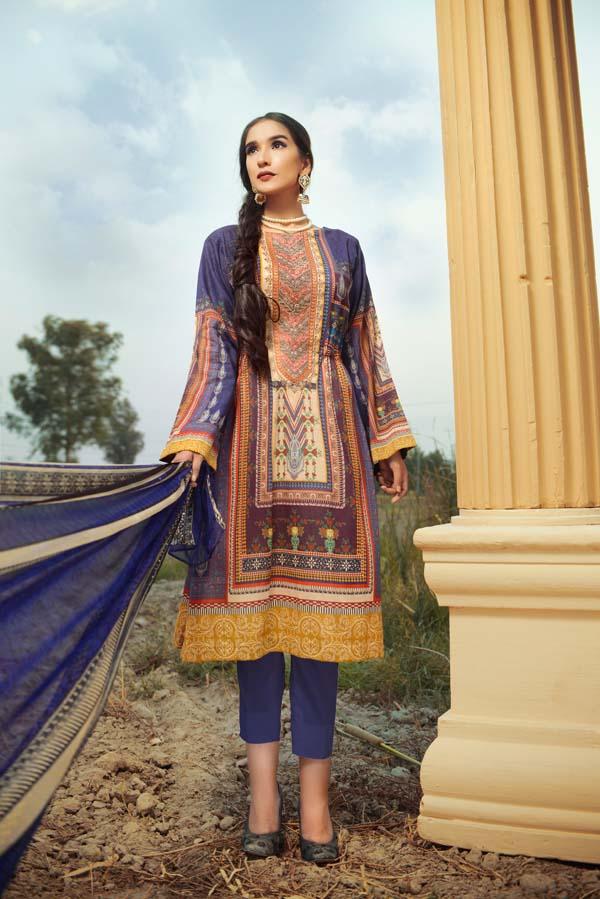 DARK NAVY - DIGITAL EMBROIDERED LAWN - Image 4