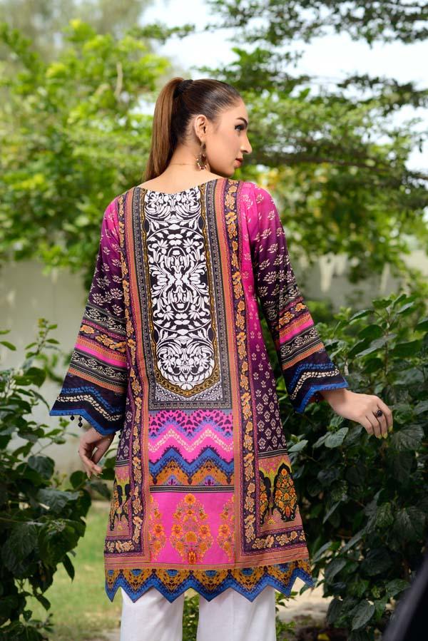 Cosmic - Digital Printed Unstitch Lawn Kurti - Image 3