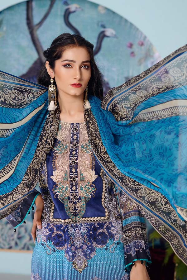 Calypso - DIGITAL EMBROIDERED LAWN - Image 3