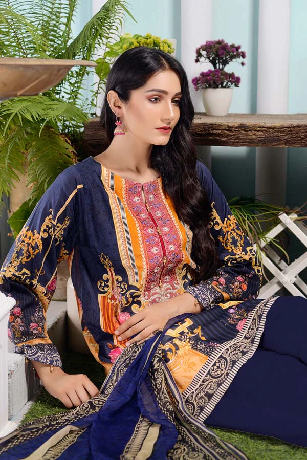 Cloud Burst - DIGITAL EMBROIDERED LAWN - Image 3