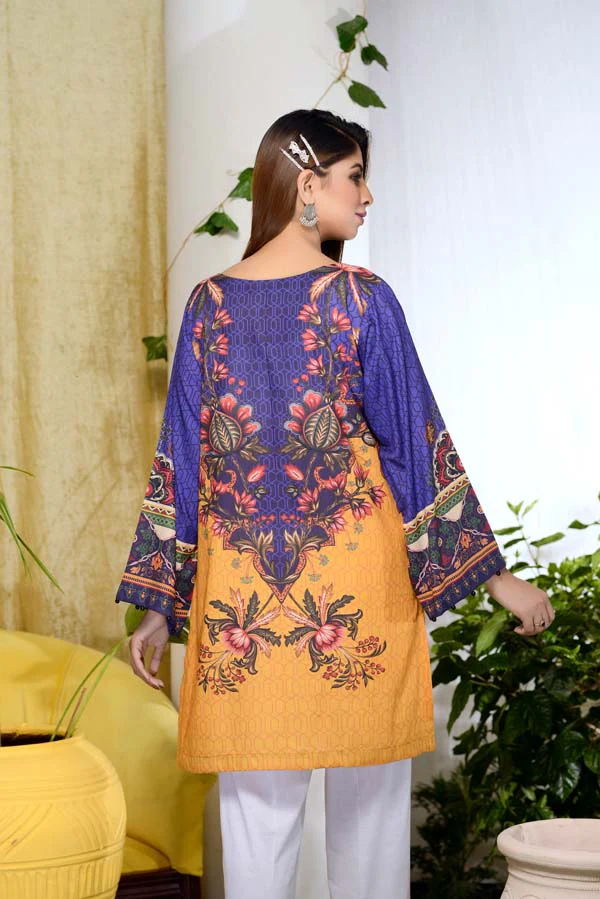 Blu Lune - Digital Printed Unstitch Lawn Kurti - Image 3