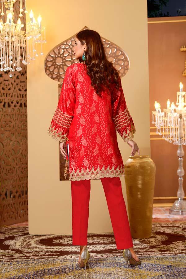 Cherry Blossom - Embroidered Jacquard Shirt - Image 3