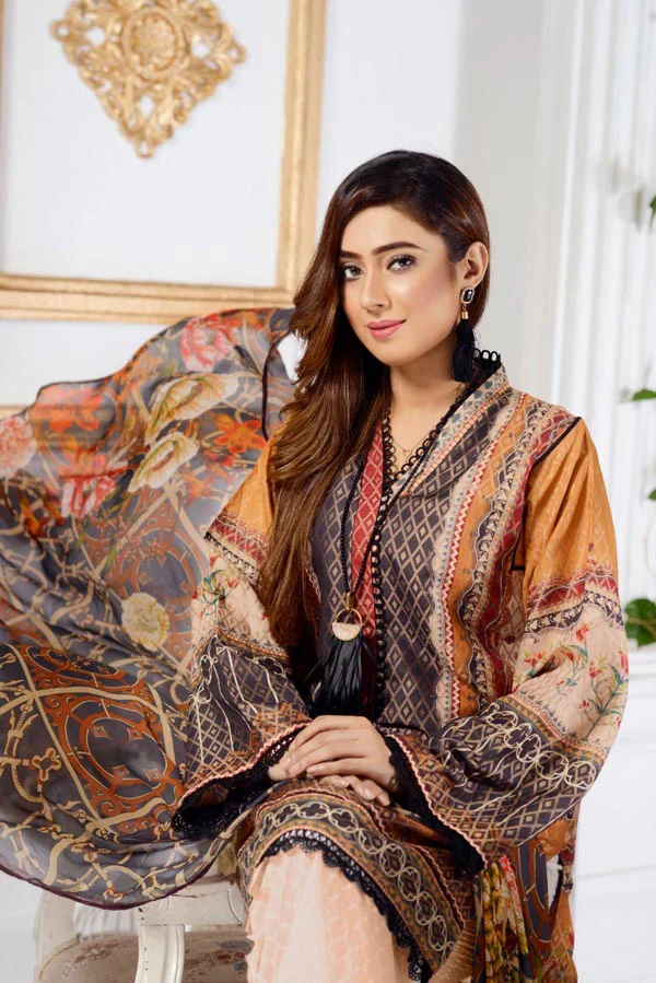 Columbine - Digital Printed Jacquard Lawn - Image 4