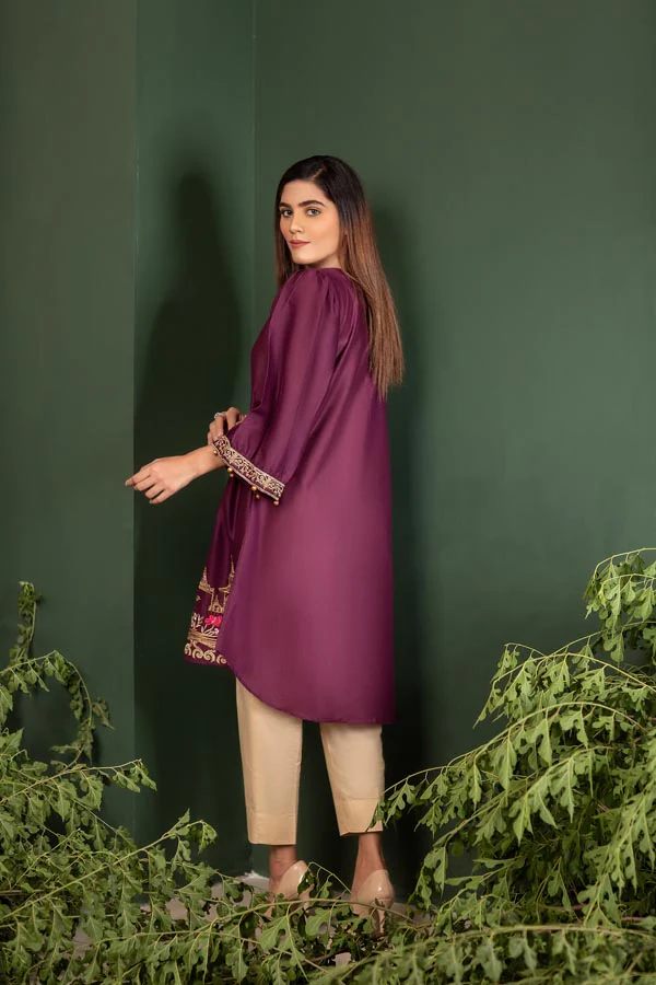Asterales - Embroidered Lawn Stitch Shirt - Image 2