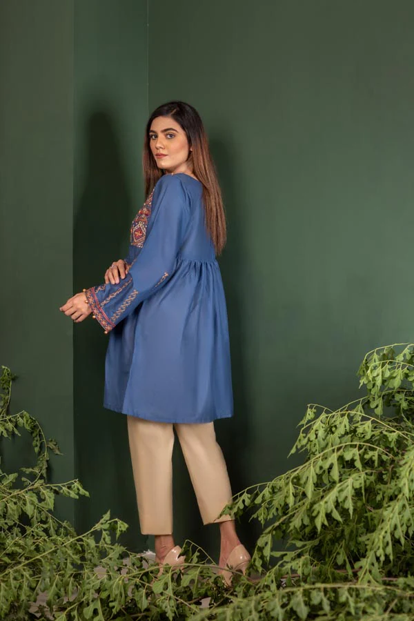 Catmint - Embroidered Lawn Stitch Shirt - Image 2