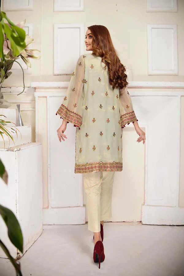 Coral Reef - Embroidered Mesuri 2 Piece - Image 5
