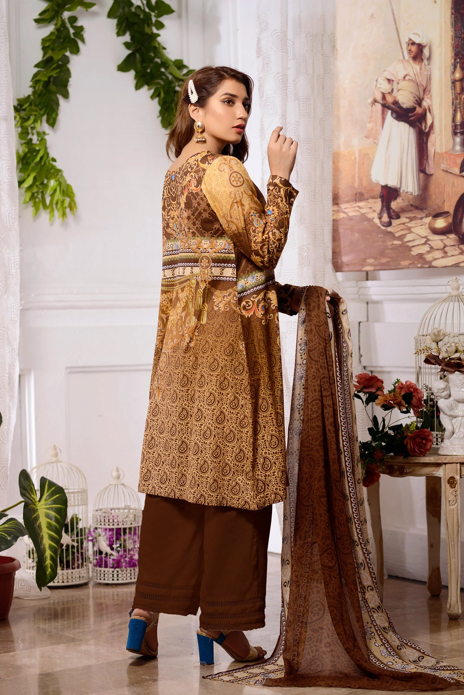 Cosmos - DIGITAL PRINTED & EMBROIDERED LAWN 3PC - Image 2
