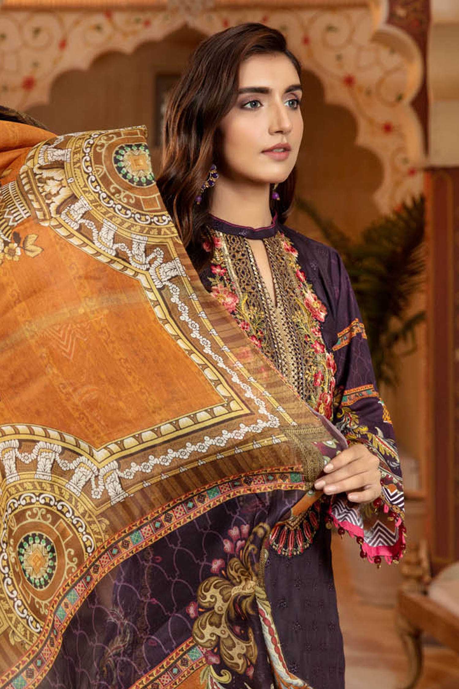 Cosmos - Schiffli Embroidered Lawn 3PC - Image 4