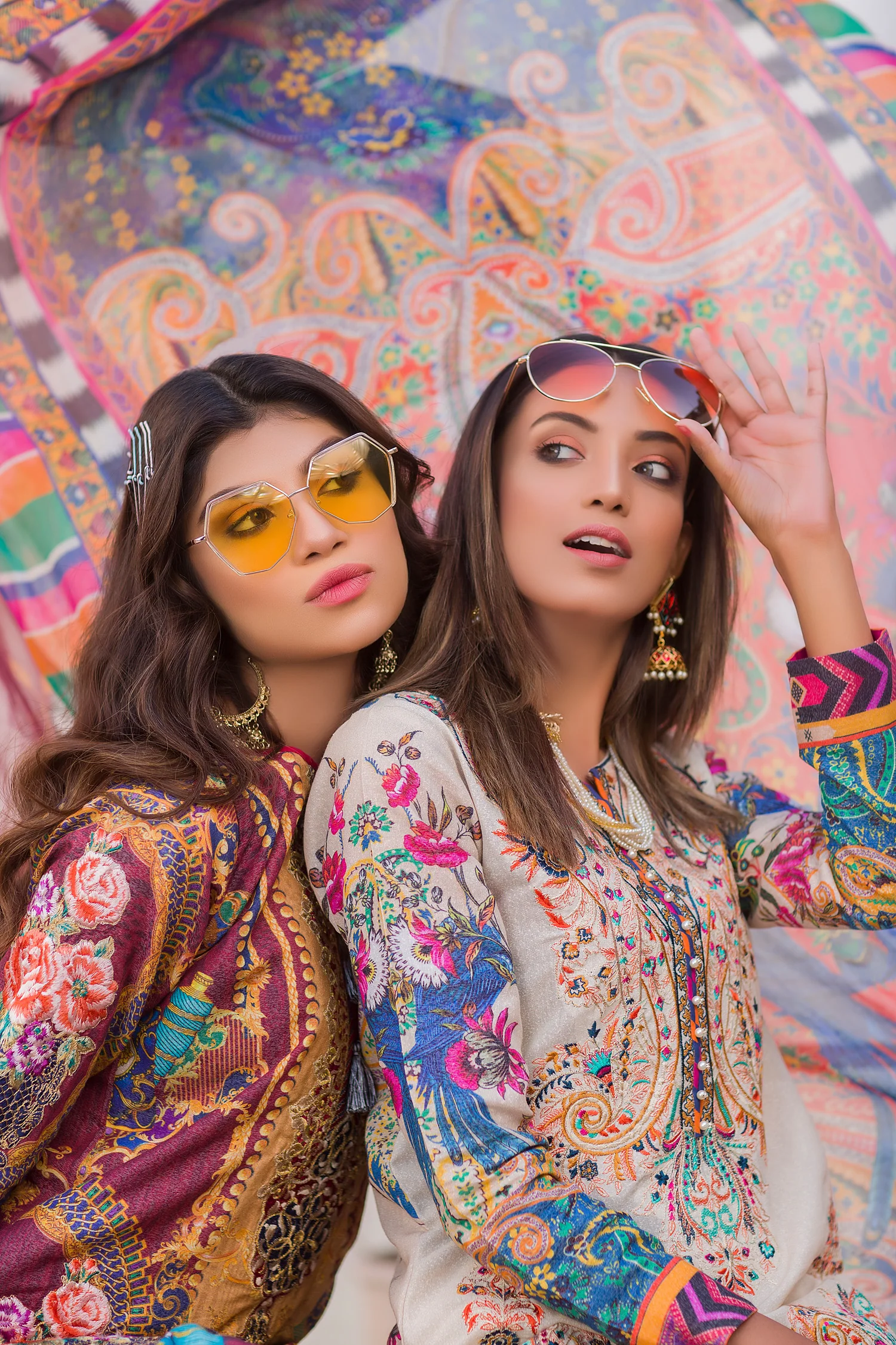Cotula - Digital Embroidered Lawn Karandi - Image 3
