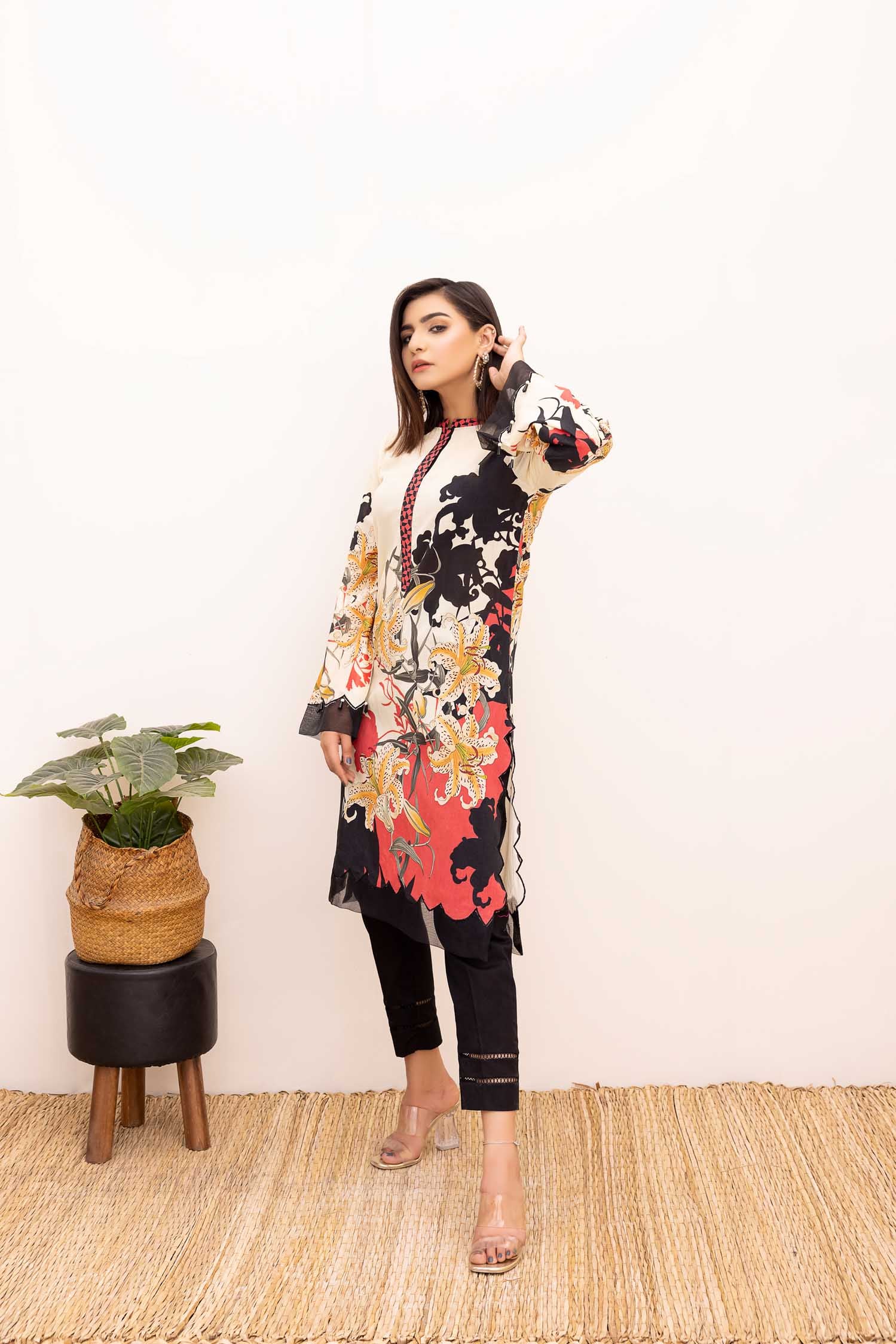 Crawl - Digital Printed Stitched Lawn Kurti - Image 2