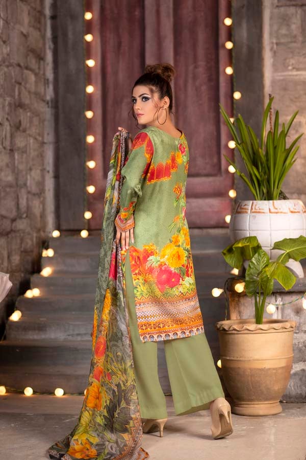 Crayola - DIGITAL PRINTED & EMBROIDERED KARANDI 3PC - Image 2
