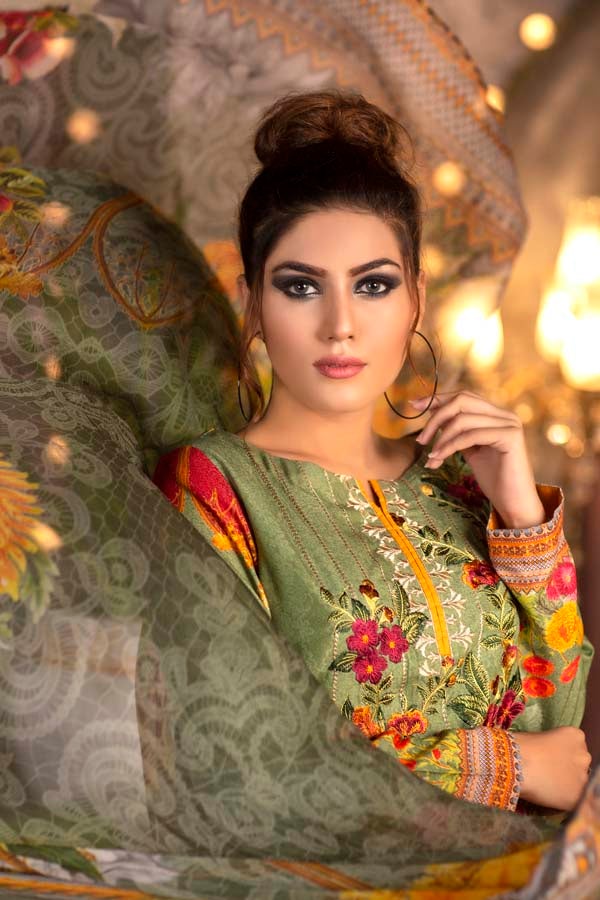 Crayola - DIGITAL PRINTED & EMBROIDERED KARANDI 3PC - Image 3