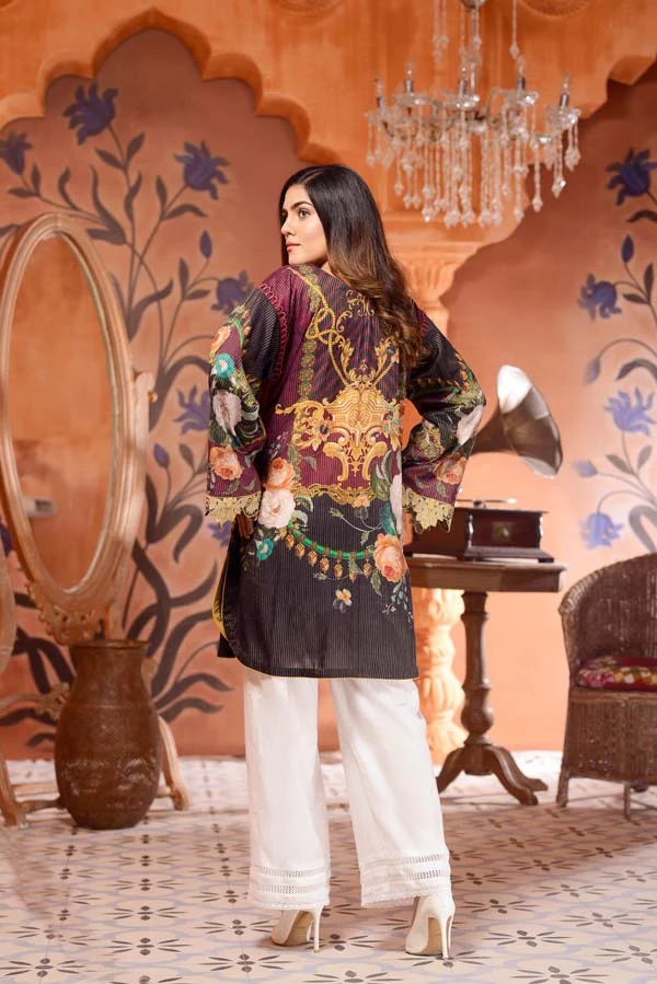 Crism Lenon - Digital Mesuri Lawn Unstitch Shirt - Image 3