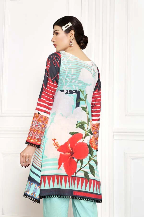 Cruise - Digital Printed Lawn Shirt (Unstitch) - Image 3