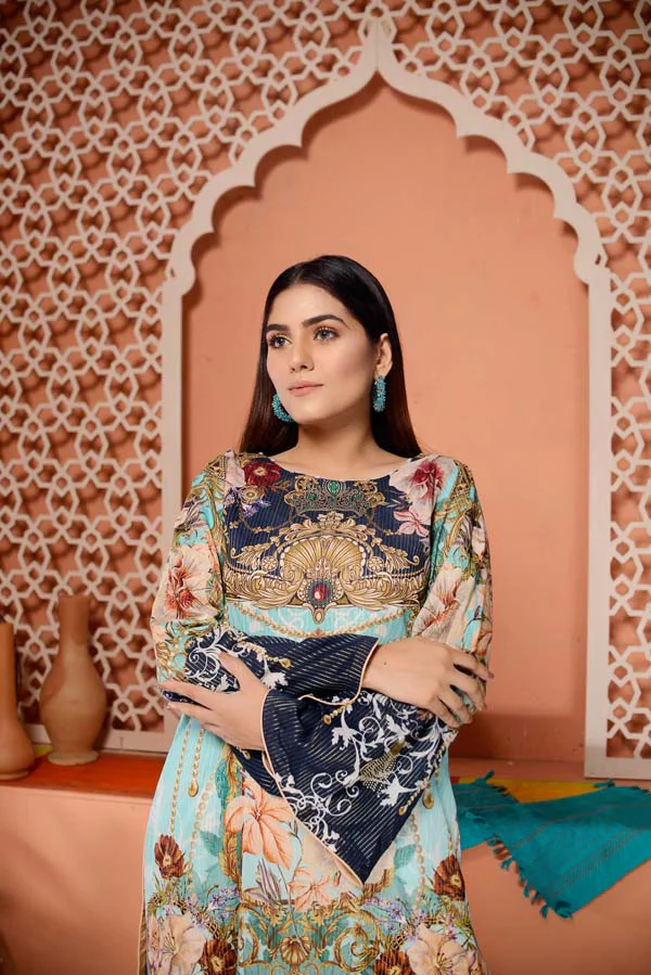 Culture Prey - Digital Mesuri Lawn Unstitch Shirt - Image 4