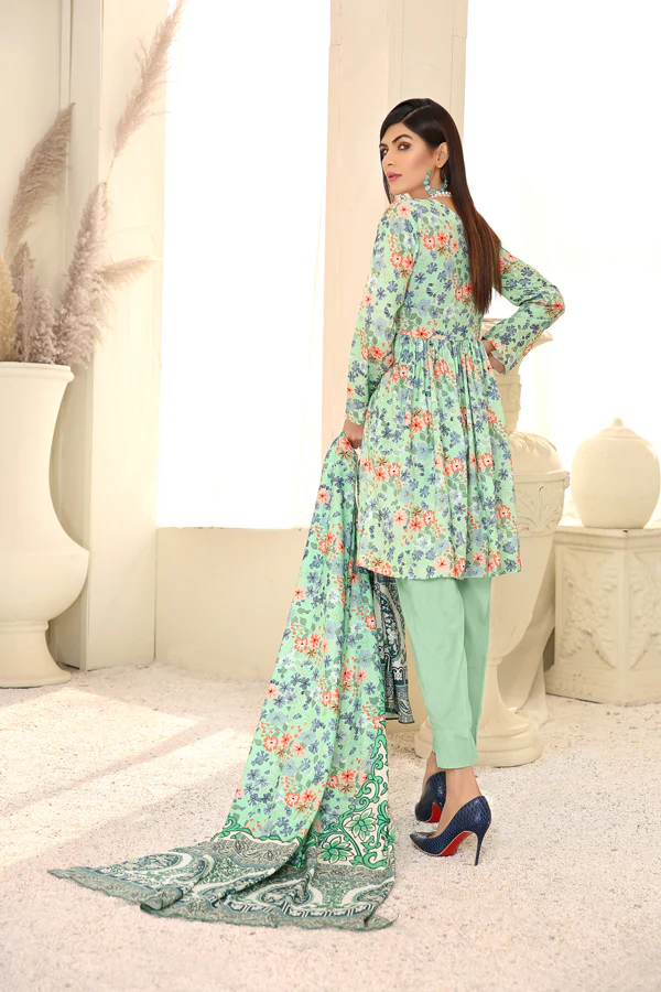 D 1 - Digital Printed Linen 3PC - Image 2