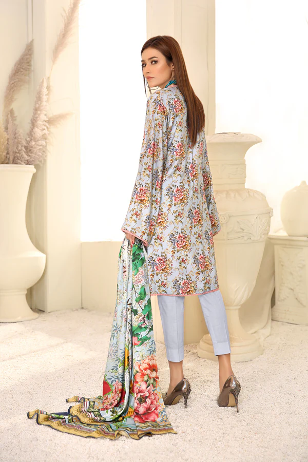 D 11 - Digital Printed Linen 3PC - Image 2