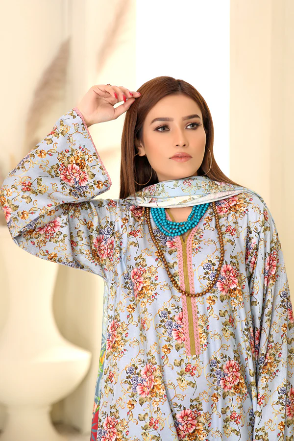 D 11 - Digital Printed Linen 3PC - Image 3
