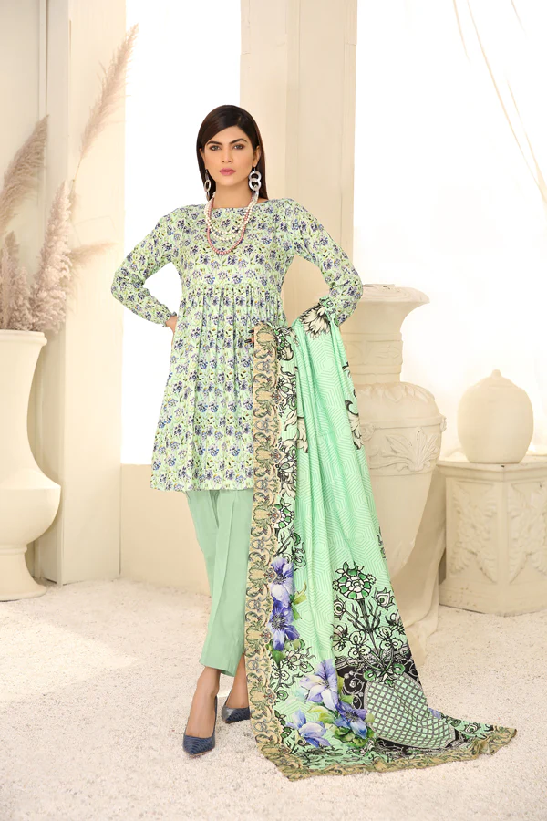 D 13 - Digital Printed Linen 3PC
