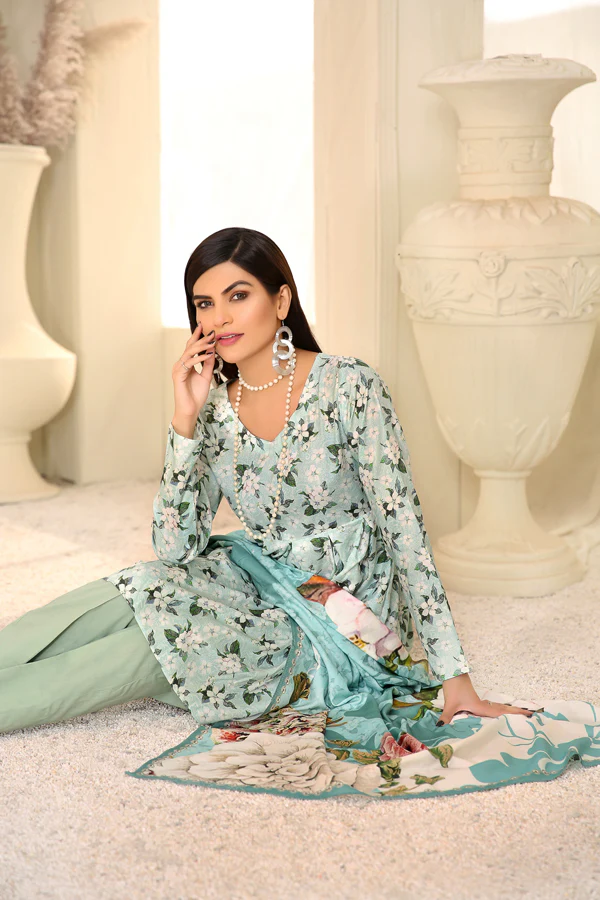 D 15 - Digital Printed Linen 3PC - Image 3