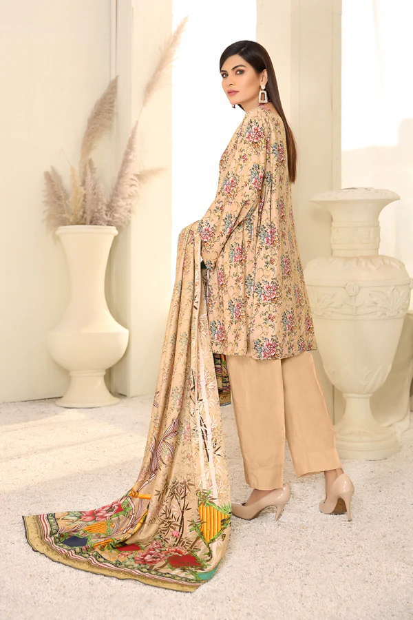 D 16 - Digital Printed Linen 3PC - Image 2