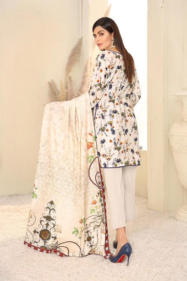 D 17 - Digital Printed Linen 3PC - Image 2